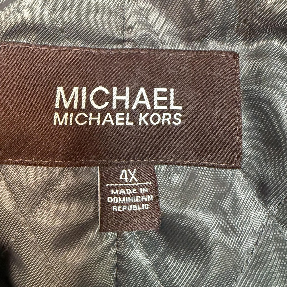 Michael Michael‎ Kors Jacket Mens 4X Navy Blue Military Peacoat Quilted Lined - Picture 3 of 6